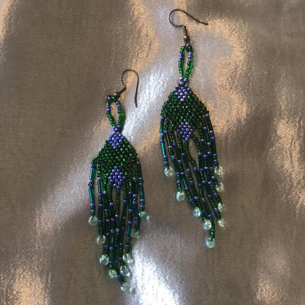 Beautiful beaded earrings
